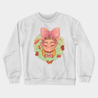 Dorian food coma Christmas wreath Crewneck Sweatshirt